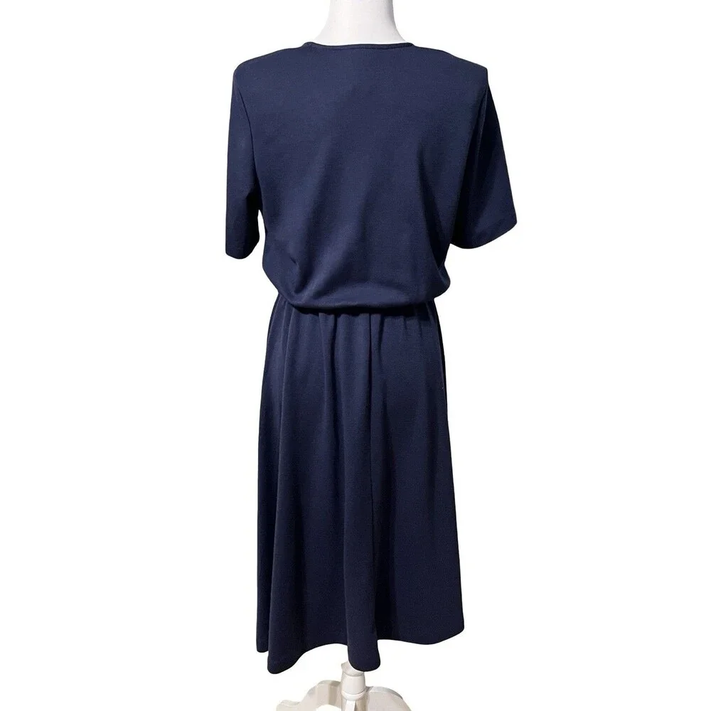 ⭐️ANTHONY RICHARDS 1980S MODEST DRESS USA MADE SZ 14 EUC!⭐️ - Picture 3 of 6